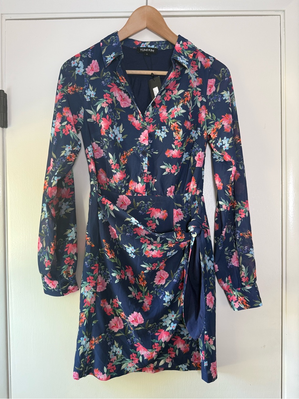 🆕 Yumi Kim Lydia Dress Floral Faux Wrap Mini Coquette Soft Girl Cottagecore